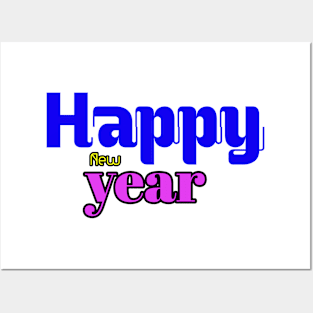 New year greeting design Posters and Art